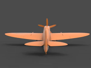 spitfire mk xiv 3D Print Model