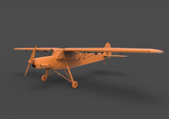 fieseler fi 156 storch 3D प्रिंट मॉडल .c4d .max .obj .3ds .fbx .stl .blend 