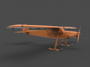 fieseler fi 156 storch winter 3D Baskı Modeli
