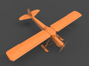 fieseler fi 156 storch winter 3D Baskı Modeli