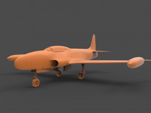 lockheed t-33 3D-printmodel
