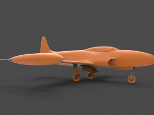 lockheed t-33 3D Принт Модель