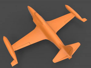 lockheed t-33 3D Print Model