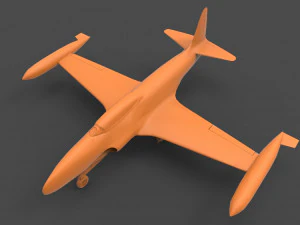 lockheed t-33 3D Print Model