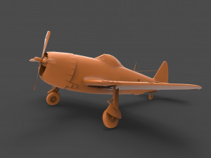 p-47 thunderbolt 3Dプリントモデル
