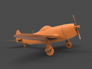 p-47 thunderbolt 3D-printmodel