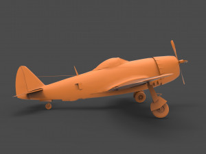 p-47 thunderbolt 3D-printmodel