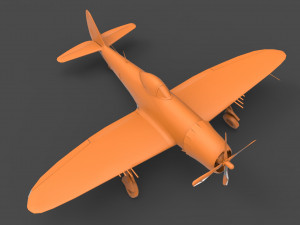 p-47 thunderbolt 3D-printmodel