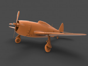 p-47 thunderbolt us 3D-printmodel
