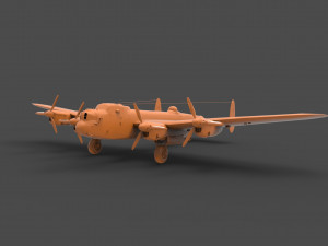 avro lancaster 3Dプリントモデル