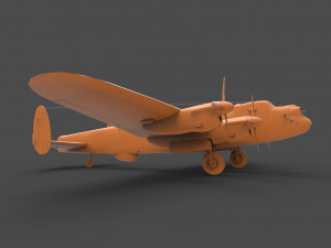 avro lancaster 3D 打印模型