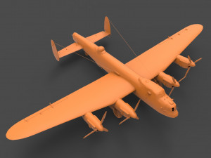 avro lancaster 3D 打印模型