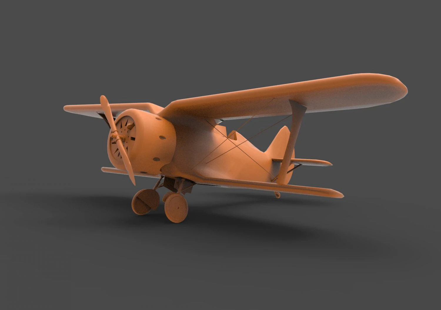 polikarpov-153 3D Print Model .c4d .max .obj .3ds .fbx .stl .blend 