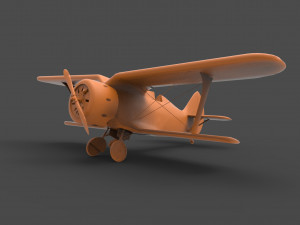 polikarpov-153 3D-printmodel