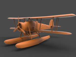 biplane 3D-printmodel