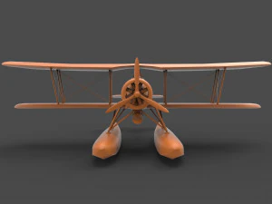 biplane 3D Print Model