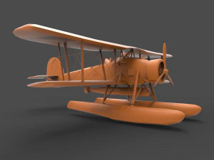biplane 3D Print Model