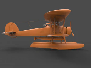 biplane 3D Print Model