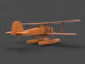 biplane 3D Druckmodell