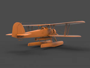biplane 3D Print Model