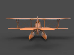 biplane 3D Print Model