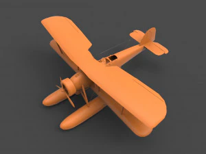 biplane 3D Print Model