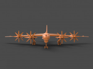 tu-95m 3D 프린트 모델
