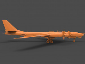 tu-95m 3D 프린트 모델