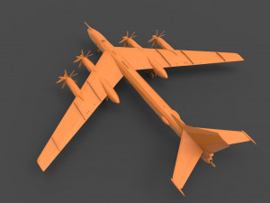 tu-95m 3D 프린트 모델