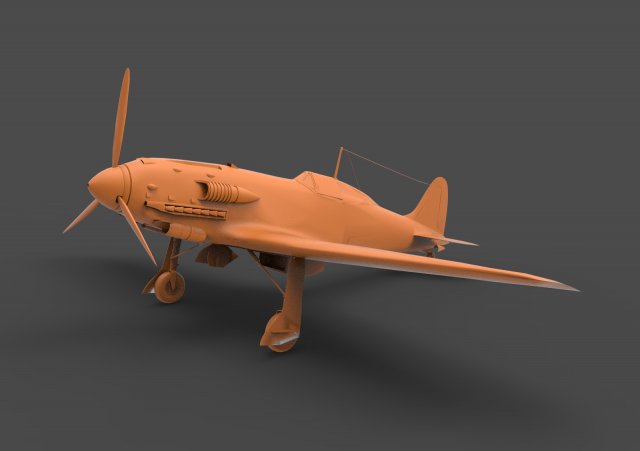 macchi c205 veltro 3D 打印模型 .c4d .max .obj .3ds .fbx .stl .blend 