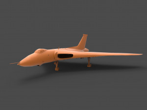 avro vulcan 3D-printmodel