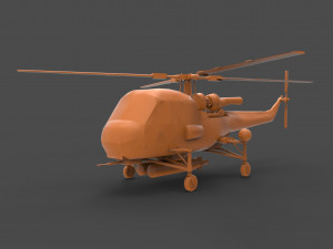 westland wasp has 1 3D-printmodel