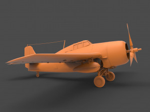 f4f wildcat 3D-printmodel