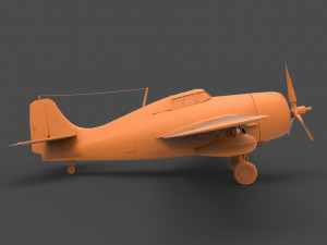 f4f wildcat 3D-printmodel