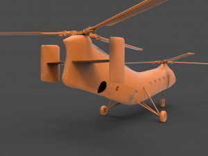 boeing vertol h-21 Model do druku 3D