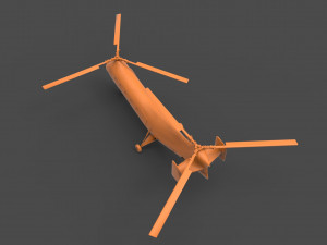 boeing vertol h-21 Model do druku 3D