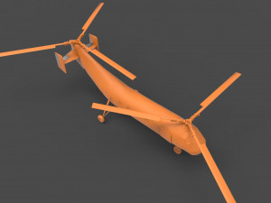 boeing vertol h-21 Model do druku 3D