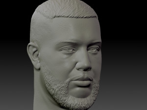 jah khalib head Modello di stampa 3D