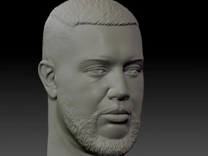 jah khalib head 3D Print Model