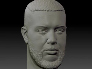 jah khalib head 3D Print Model