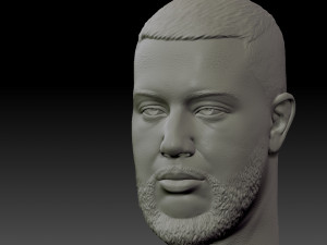 jah khalib head 3D Принт Модель