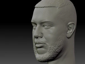 jah khalib head 3D Print Model