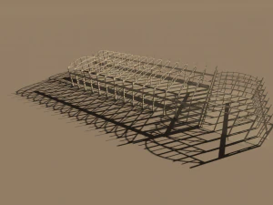 edif&iacute;cio industrial de um andar Modelo 3D