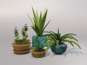 houseplants 3D 모델