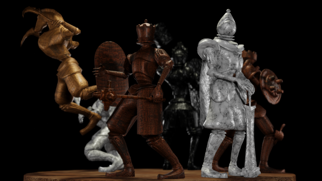 fantasy chess character pack with 3D Model .c4d .max .obj .3ds .fbx .stl .blend 