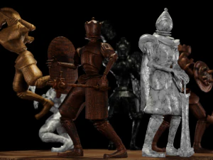 фентезі шах персонажа пакет з 3D Модель