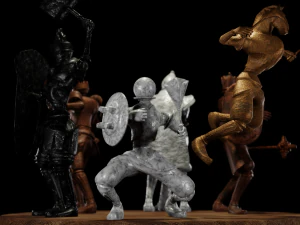 fantasy chess character pack with 3D Model