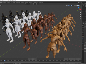 fantasy chess character pack with 3D Model