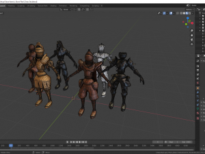 fantasy chess character pack with 3D Model
