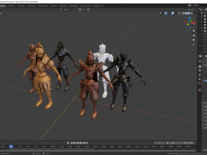 fantasy chess character pack with 3D Model